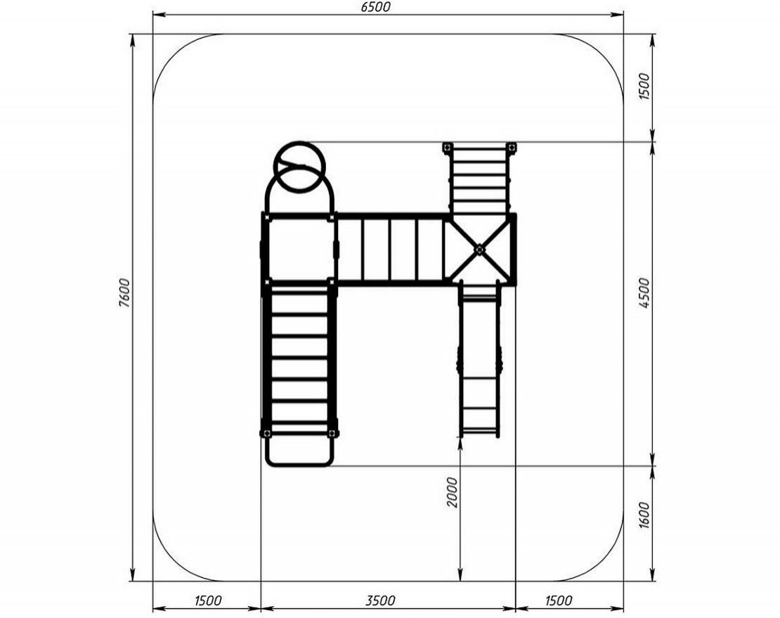 Уличный ДСК Лаборатория веселья-4 (серая) - вид 3