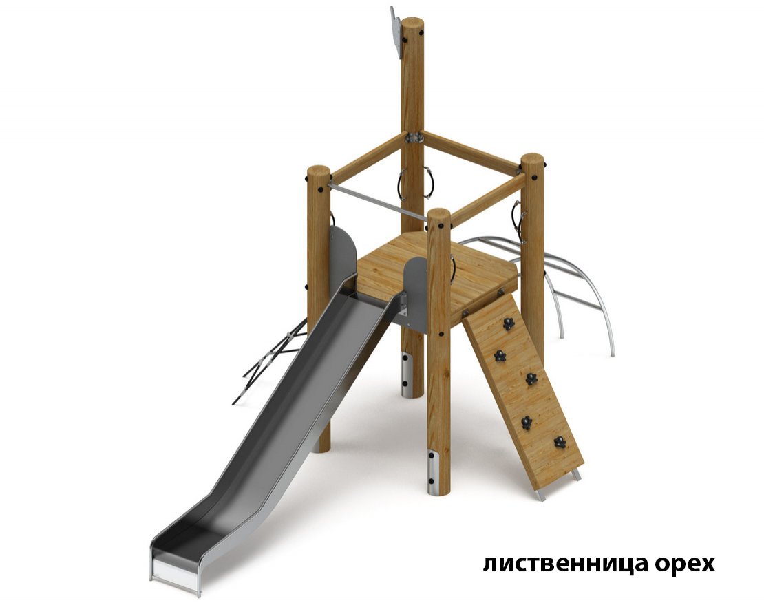 Уличный ДСК Крепость непосед-1 (лиственница) - вид 2