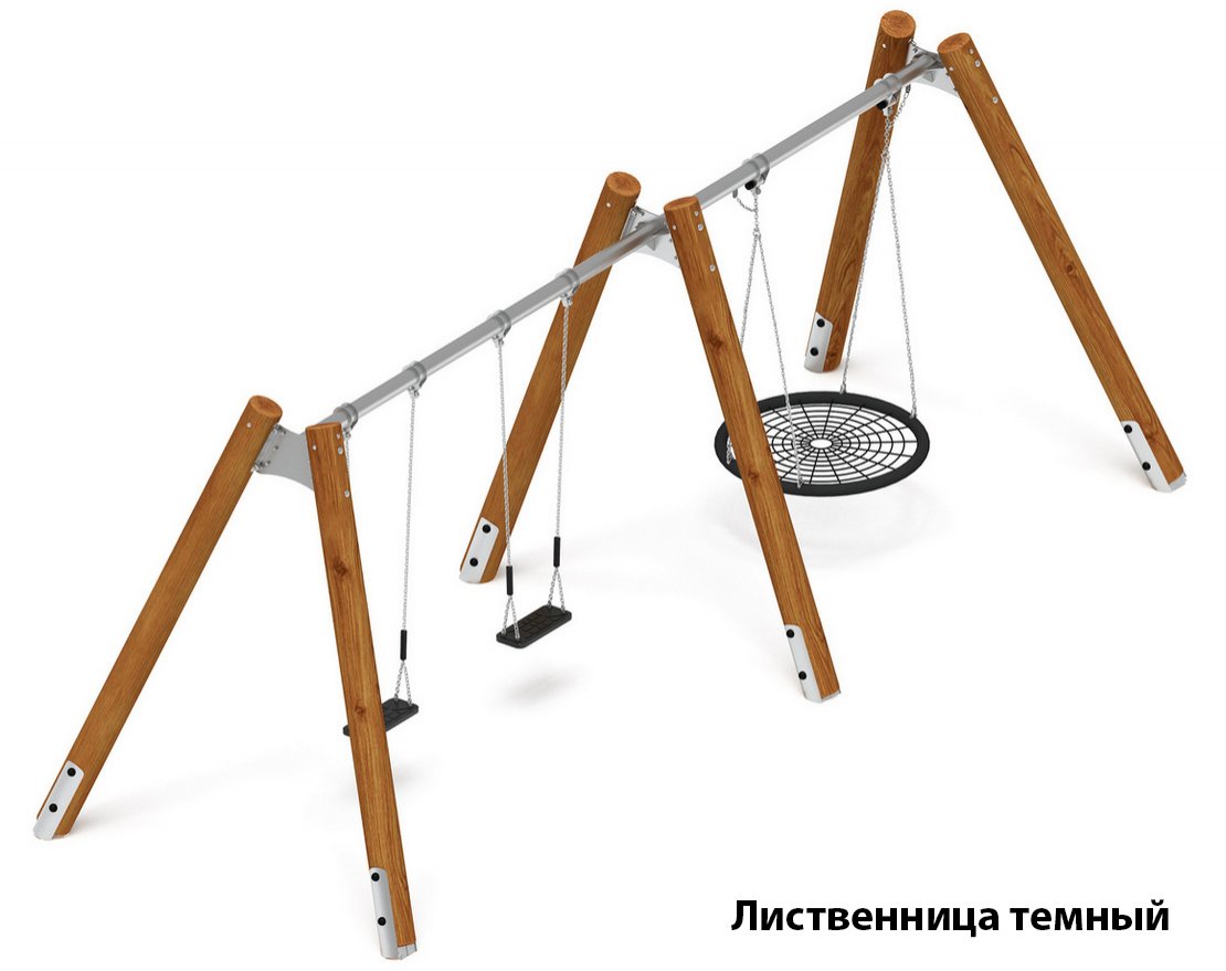 Качели Единство (лиственница) 4 - вид 1