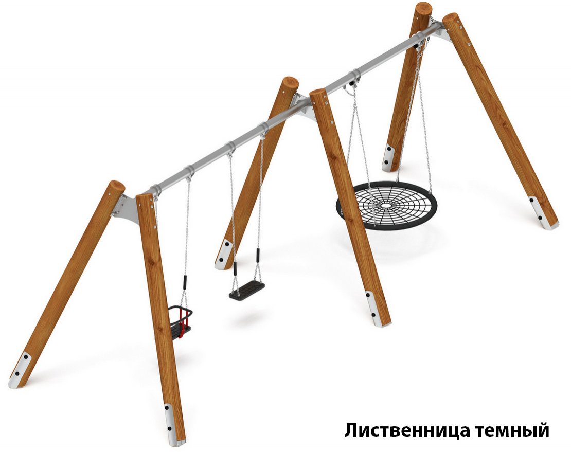 Качели Единство (лиственница) 3 - вид 1