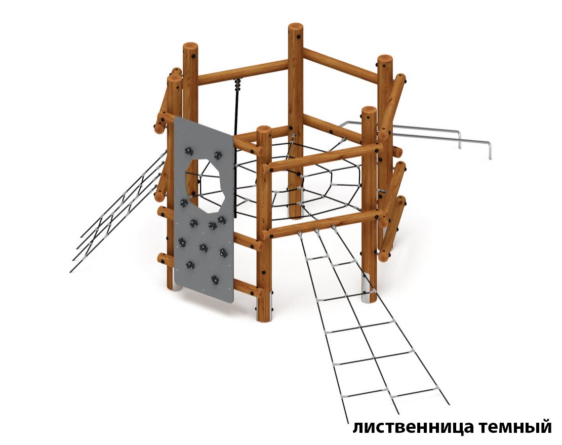 Спорткомплекс для улицы Крепыш 4 (Лиственница) - вид 1